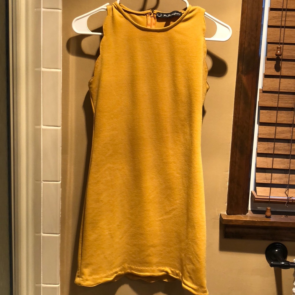 For Love & Lemons Scalloped mini dress